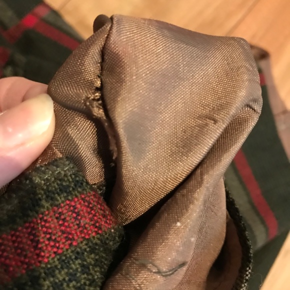 Vintage brown and red plaid skirt - Picture 6 of 6